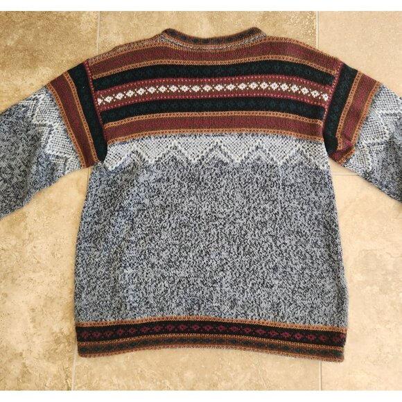 Arte Meche Sweater Peruvian PatternFine Baby Alpaca Knit Aztec Fair Isle M - Picture 6 of 13